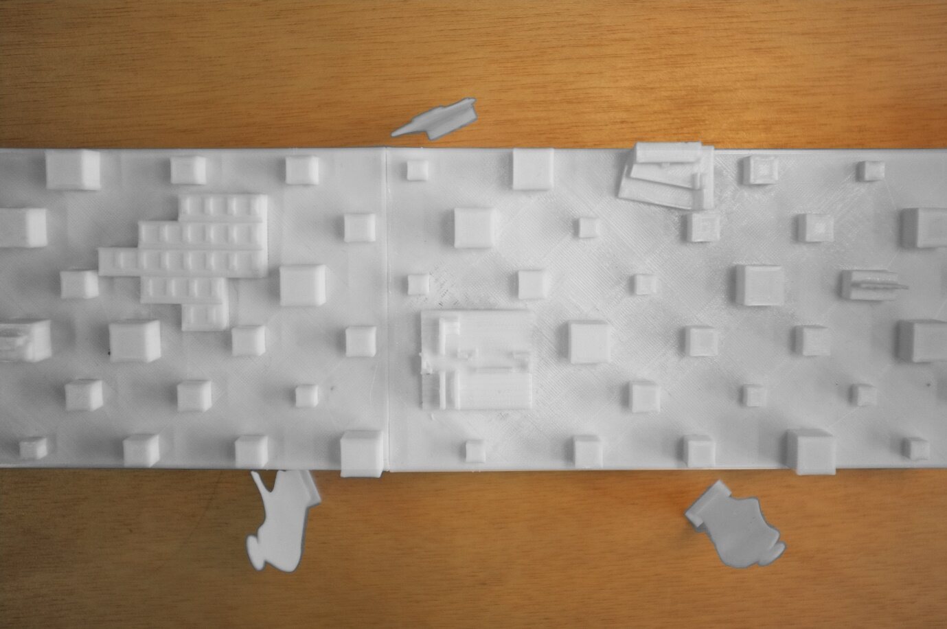 The working table – model